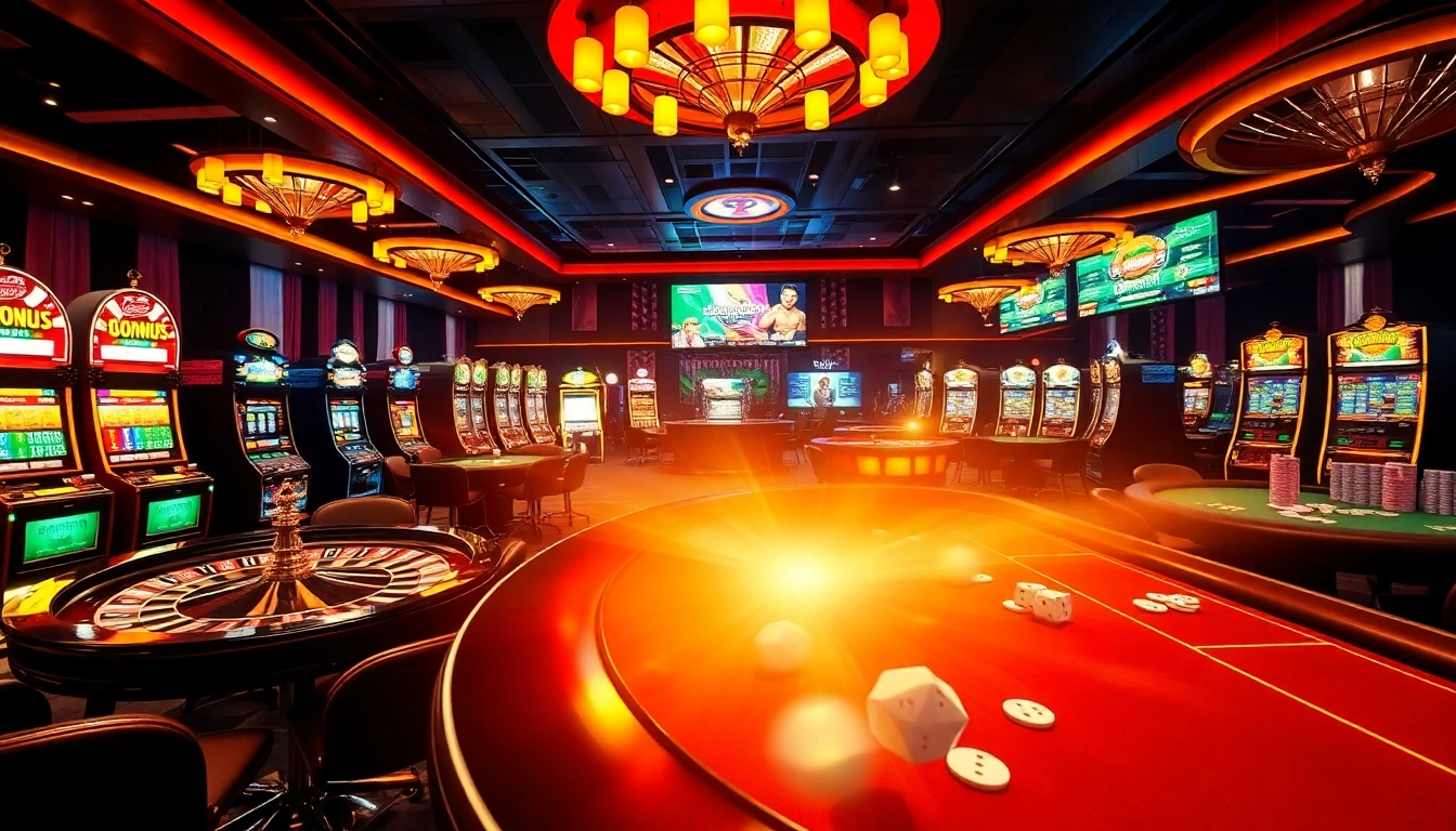 Gambling excitement with deneme bonusu veren siteler featured on casino screens, highlighting roulette tables and slot machines.