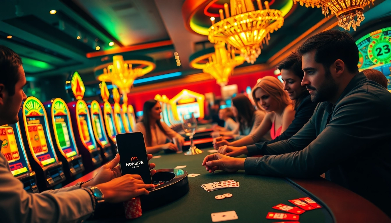 Experience the thrill of gambling at m nohu28 com with players at exciting poker and roulette tables.