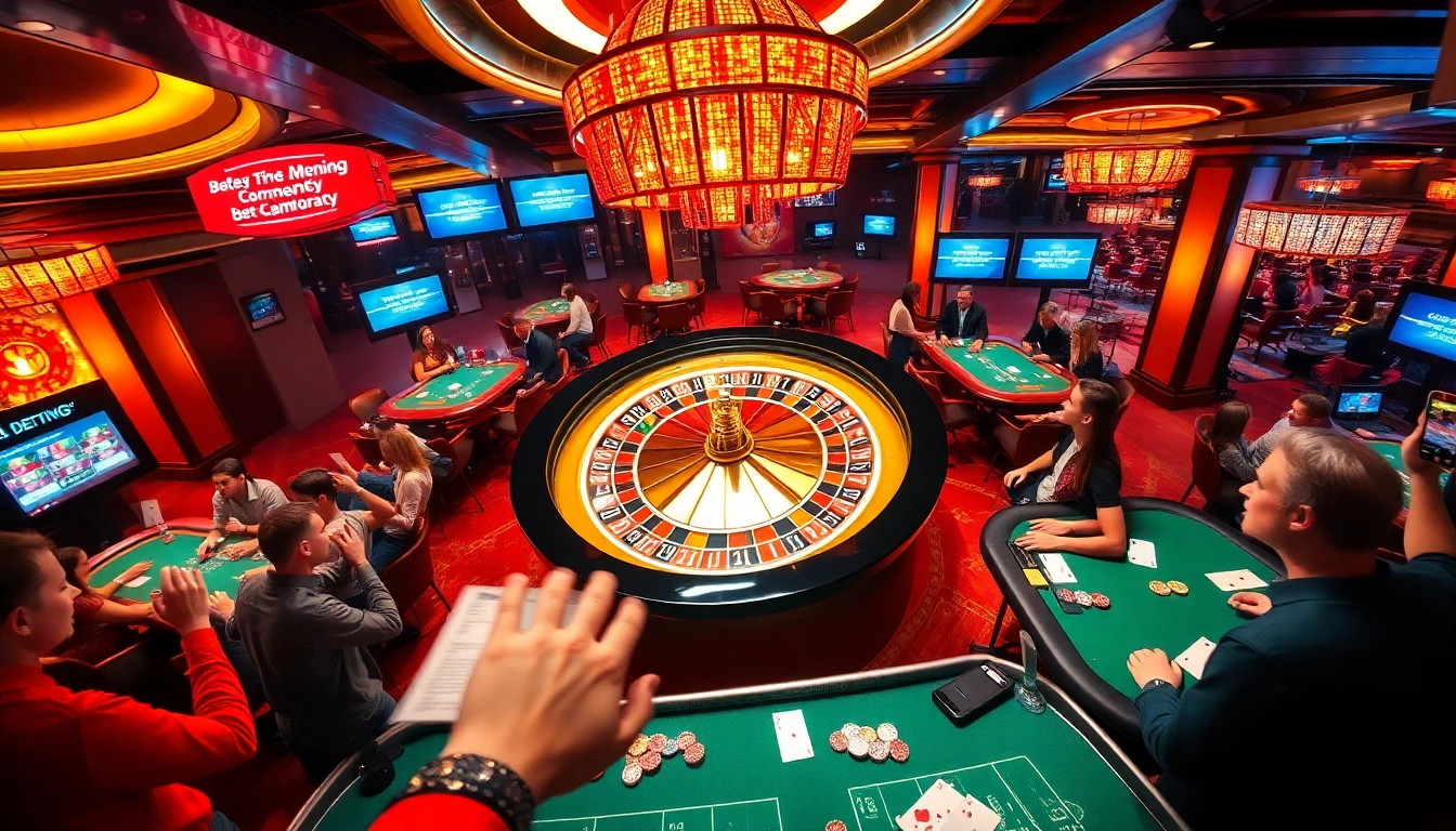Players engaging in thrilling casino action with a focus on debet strategies for winning and betting success.