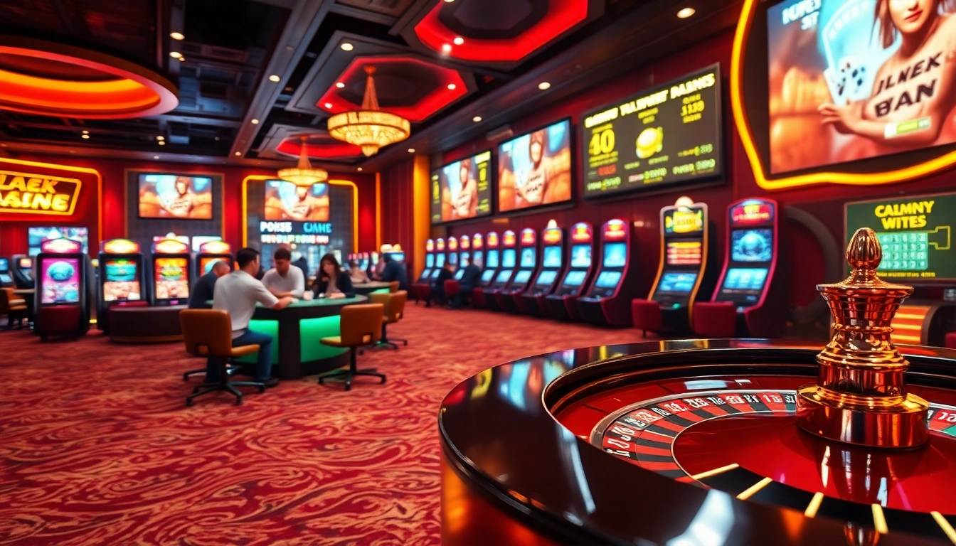 Engage in thrilling BJ88 thomo live betting with immersive casino activities, showcasing exciting games and lively players.