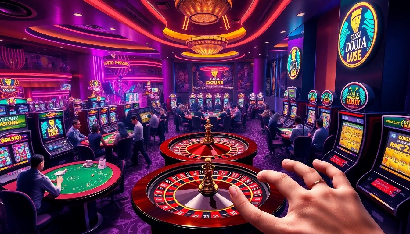 Experience the thrill of betting at bet88vn.locker with vibrant casino tables and players engaged in exciting games.