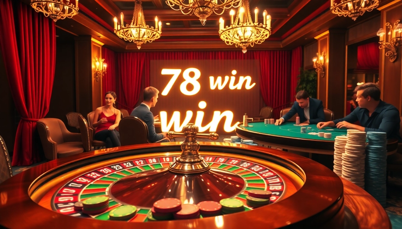 Experience the thrill of winning at the 78 win casino with vibrant roulette and poker action.