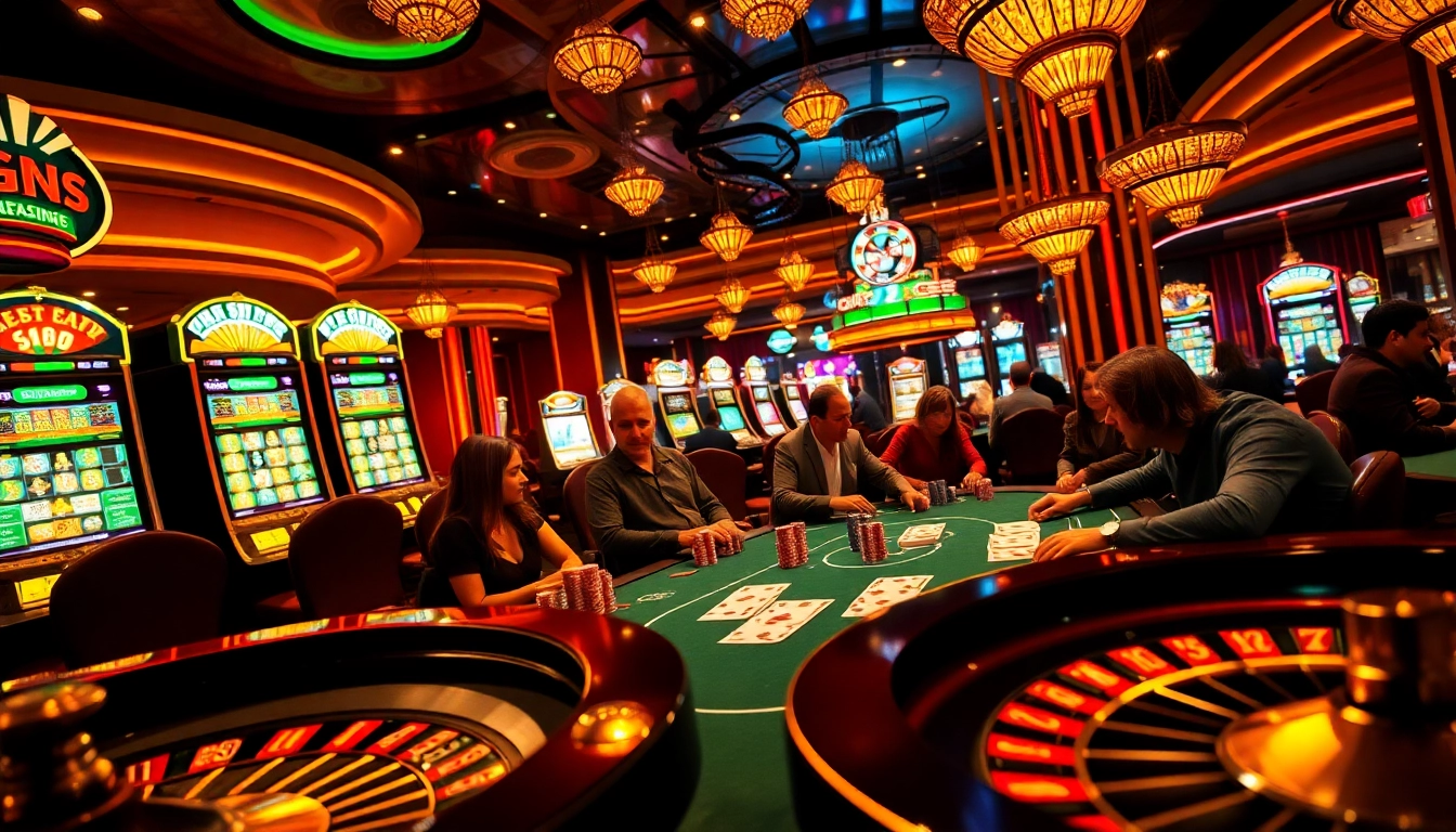 Experience the thrill of high-stakes gaming at https://tylekeouytin.com/ with vibrant poker tables and spinning slot machines.